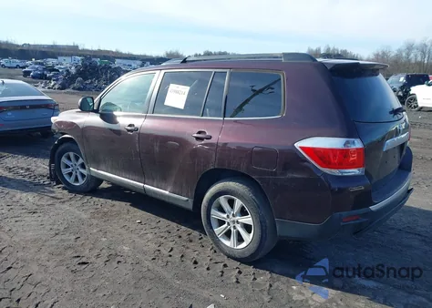 2012 Toyota Highlander Base V6 from USA, damaged, VIN 5TDBK3EH2CS113467